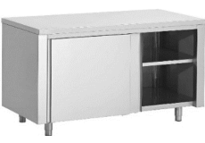 Met kast | Schuifdeur | Diverse maten | RVS